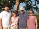 The Clough family: after a hike up from Falmouth Harbor